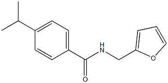 N-(furan-2-ylmethyl)-4-propan-2-ylbenzamide 구조식 이미지