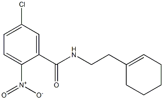 5-chloro-N-[2-(cyclohexen-1-yl)ethyl]-2-nitrobenzamide Structure