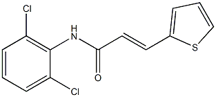 (E)-N-(2,6-dichlorophenyl)-3-thiophen-2-ylprop-2-enamide 구조식 이미지