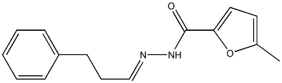 5-methyl-N-[(E)-3-phenylpropylideneamino]furan-2-carboxamide Structure