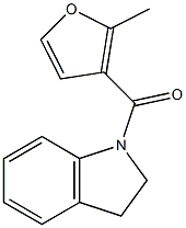 2,3-dihydroindol-1-yl-(2-methylfuran-3-yl)methanone Structure