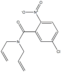 5-chloro-2-nitro-N,N-bis(prop-2-enyl)benzamide 구조식 이미지