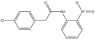 2-(4-chlorophenyl)-N-(2-nitrophenyl)acetamide 구조식 이미지