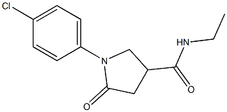 1-(4-chlorophenyl)-N-ethyl-5-oxopyrrolidine-3-carboxamide Structure