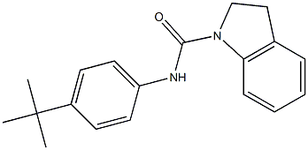 N-(4-tert-butylphenyl)-2,3-dihydroindole-1-carboxamide Structure