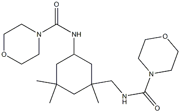 N-[[1,3,3-trimethyl-5-(morpholine-4-carbonylamino)cyclohexyl]methyl]morpholine-4-carboxamide 구조식 이미지