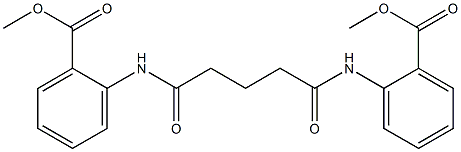 methyl 2-[[5-(2-methoxycarbonylanilino)-5-oxopentanoyl]amino]benzoate 구조식 이미지