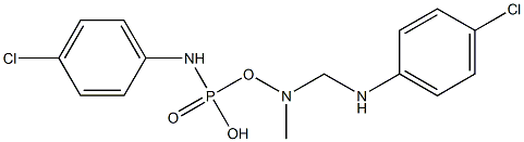 4-chloro-N-[(4-chloroanilino)-(dimethylamino)phosphoryl]aniline 구조식 이미지