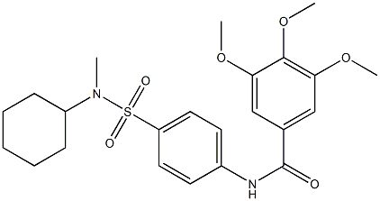 N-[4-[cyclohexyl(methyl)sulfamoyl]phenyl]-3,4,5-trimethoxybenzamide Structure