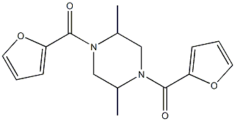 [4-(furan-2-carbonyl)-2,5-dimethylpiperazin-1-yl]-(furan-2-yl)methanone Structure