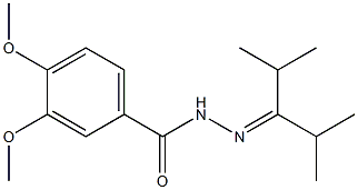 N-(2,4-dimethylpentan-3-ylideneamino)-3,4-dimethoxybenzamide 구조식 이미지