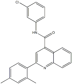 N-(3-chlorophenyl)-2-(2,4-dimethylphenyl)quinoline-4-carboxamide Structure