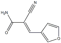 (E)-2-cyano-3-(furan-3-yl)prop-2-enamide 구조식 이미지