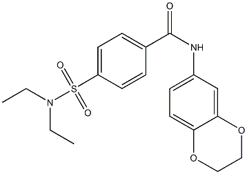 4-(diethylsulfamoyl)-N-(2,3-dihydro-1,4-benzodioxin-6-yl)benzamide Structure