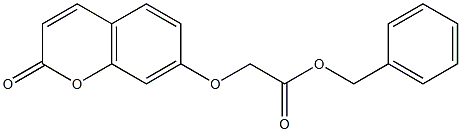 benzyl 2-(2-oxochromen-7-yl)oxyacetate 구조식 이미지