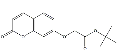 tert-butyl 2-(4-methyl-2-oxochromen-7-yl)oxyacetate 구조식 이미지