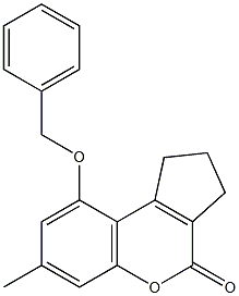 7-methyl-9-phenylmethoxy-2,3-dihydro-1H-cyclopenta[c]chromen-4-one 구조식 이미지