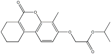 propan-2-yl 2-[(4-methyl-6-oxo-7,8,9,10-tetrahydrobenzo[c]chromen-3-yl)oxy]acetate Structure