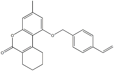 1-[(4-ethenylphenyl)methoxy]-3-methyl-7,8,9,10-tetrahydrobenzo[c]chromen-6-one 구조식 이미지