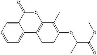 methyl 2-(4-methyl-6-oxobenzo[c]chromen-3-yl)oxypropanoate 구조식 이미지