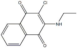 2-chloro-3-(ethylamino)naphthalene-1,4-dione 구조식 이미지