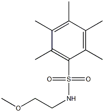 N-(2-methoxyethyl)-2,3,4,5,6-pentamethylbenzenesulfonamide Structure
