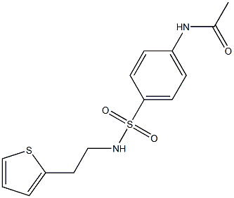 N-[4-(2-thiophen-2-ylethylsulfamoyl)phenyl]acetamide Structure
