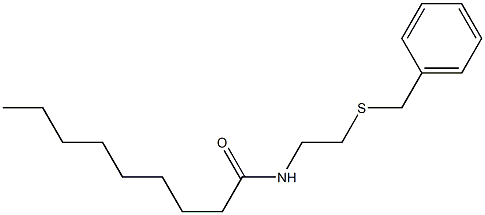 N-(2-benzylsulfanylethyl)nonanamide 구조식 이미지