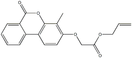 prop-2-enyl 2-(4-methyl-6-oxobenzo[c]chromen-3-yl)oxyacetate 구조식 이미지