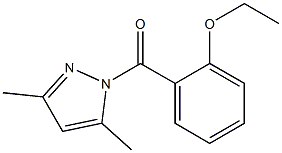 (3,5-dimethylpyrazol-1-yl)-(2-ethoxyphenyl)methanone Structure