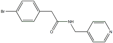 2-(4-bromophenyl)-N-(pyridin-4-ylmethyl)acetamide 구조식 이미지