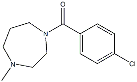 (4-chlorophenyl)-(4-methyl-1,4-diazepan-1-yl)methanone 구조식 이미지