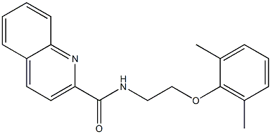 N-[2-(2,6-dimethylphenoxy)ethyl]quinoline-2-carboxamide 구조식 이미지