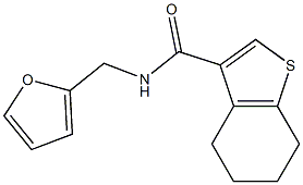 N-(furan-2-ylmethyl)-4,5,6,7-tetrahydro-1-benzothiophene-3-carboxamide 구조식 이미지