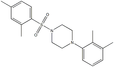 1-(2,3-dimethylphenyl)-4-(2,4-dimethylphenyl)sulfonylpiperazine Structure