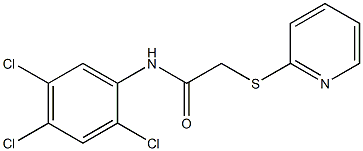 2-pyridin-2-ylsulfanyl-N-(2,4,5-trichlorophenyl)acetamide 구조식 이미지