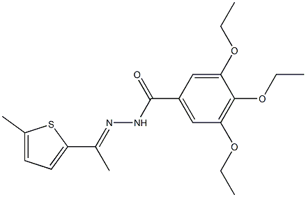 3,4,5-triethoxy-N-[(E)-1-(5-methylthiophen-2-yl)ethylideneamino]benzamide 구조식 이미지
