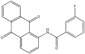 N-(9,10-dioxoanthracen-1-yl)-3-fluorobenzamide Structure