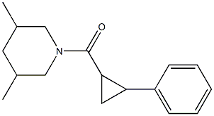 (3,5-dimethylpiperidin-1-yl)-(2-phenylcyclopropyl)methanone 구조식 이미지