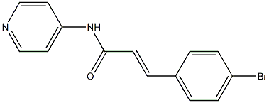 (E)-3-(4-bromophenyl)-N-pyridin-4-ylprop-2-enamide 구조식 이미지