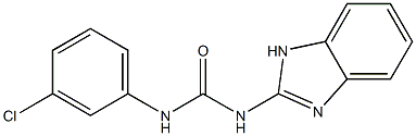 1-(1H-benzimidazol-2-yl)-3-(3-chlorophenyl)urea Structure