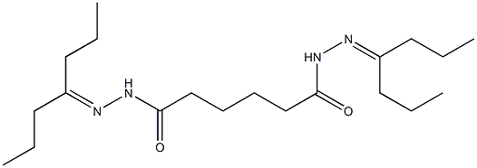 N,N'-bis(heptan-4-ylideneamino)hexanediamide Structure