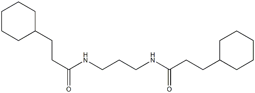 3-cyclohexyl-N-[3-(3-cyclohexylpropanoylamino)propyl]propanamide 구조식 이미지