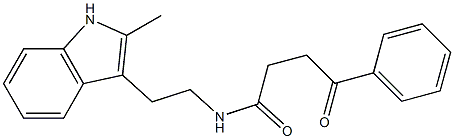 N-[2-(2-methyl-1H-indol-3-yl)ethyl]-4-oxo-4-phenylbutanamide Structure