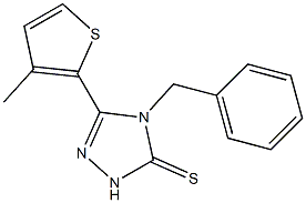 4-benzyl-3-(3-methylthiophen-2-yl)-1H-1,2,4-triazole-5-thione Structure