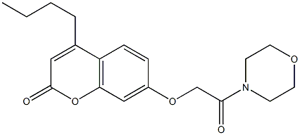 4-butyl-7-(2-morpholin-4-yl-2-oxoethoxy)chromen-2-one 구조식 이미지