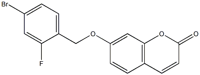 7-[(4-bromo-2-fluorophenyl)methoxy]chromen-2-one 구조식 이미지
