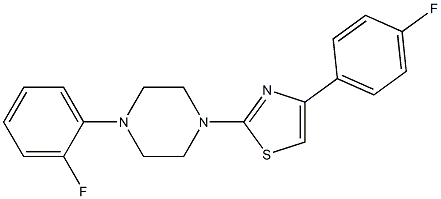 4-(4-fluorophenyl)-2-[4-(2-fluorophenyl)piperazin-1-yl]-1,3-thiazole Structure