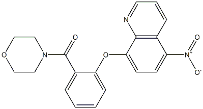 morpholin-4-yl-[2-(5-nitroquinolin-8-yl)oxyphenyl]methanone Structure
