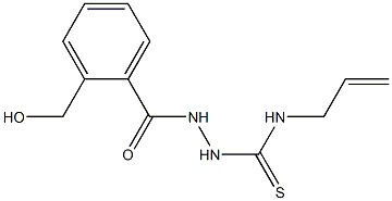 1-[[2-(hydroxymethyl)benzoyl]amino]-3-prop-2-enylthiourea 구조식 이미지